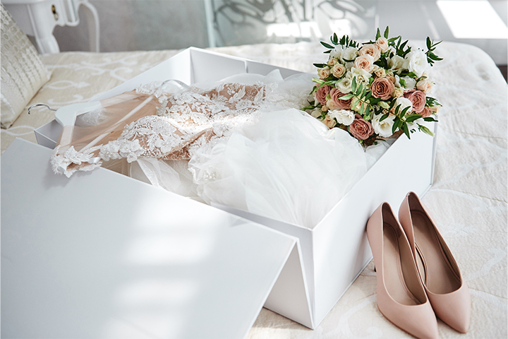 box for a wedding dress