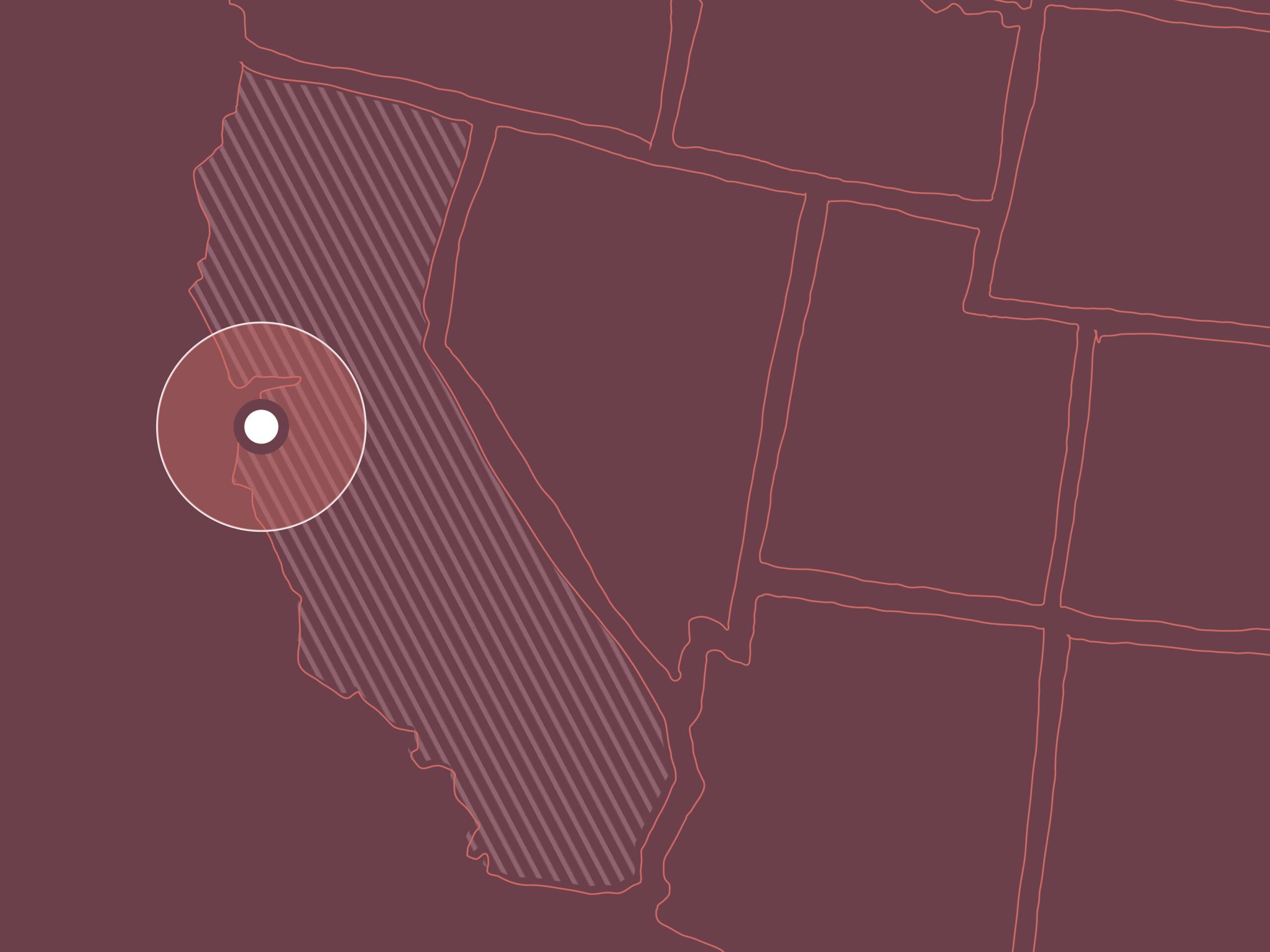 Map indicating the location of UOVO Wine's San Francisco facility.